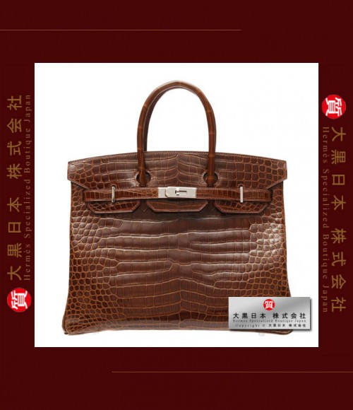 HERMES BIRKIN 35 (Brand-new) - Miel, Porosus crocodile skin, Phw