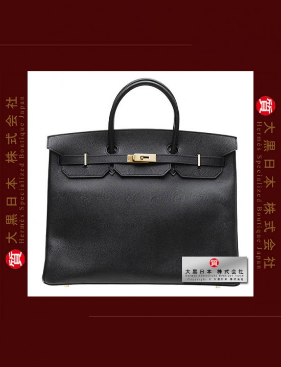 HERMES BIRKIN 40 (Brand-new) Black, Epsom leather, Ghw