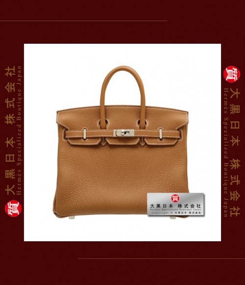 HERMES BIRKIN 25 (Pre-owned) - Gold, Togo leather, Phw