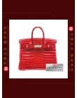 HERMES BIRKIN 25 (Pre-owned) Braise, Niloticus crocodile skin, Phw