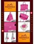 HERMES BIRKIN 25 (Pre-owned) - Rose pourpre, Togo leather, Phw