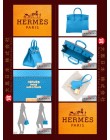 HERMES BIRKIN 25 (Pre-owned) - Bleu frida, Epsom leather, Ghw