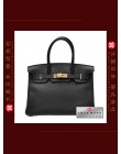 HERMES BIRKIN 30 (Pre-owned) Black, Togo leather, Ghw