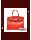 HERMES BIRKIN 30 (Pre-owned) Geranium / Geranium red, Niloticus crocodile skin, Phw