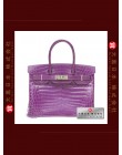 HERMES BIRKIN 30 (Pre-owned) Violet / Purple, Niloticus crocodile skin, Phw