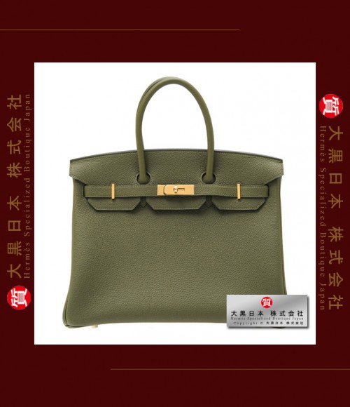 HERMES BIRKIN 35 (Pre-owned) - Canopee, Togo leather, Ghw