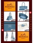 HERMES JPG Shoulder BIRKIN (Pre-owned) Blue jean, Clemence leather, Phw