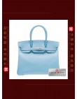 HERMES CANDY BIRKIN 30 (Pre-owned) Celeste / Celeste blue, Epsom leather, Phw