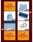 HERMES CANDY KELLY 35 (Pre-owned) retourne, Celeste / Celeste blue, Epsom leather, Phw