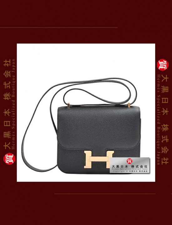 HERMES CONSTANCE MINI (Pre-Owned) – Black, Epsom leather, Ghw