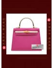 HERMES KELLY 25 TWO COLOUR (Pre-Owned) Sellier, Rose pourpre / Craie, Epsom leather, Ghw