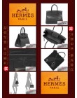 HERMES SO-BLACK BIRKIN 30 (Pre-owned) Matt alligator crocodile skin, Black hardware